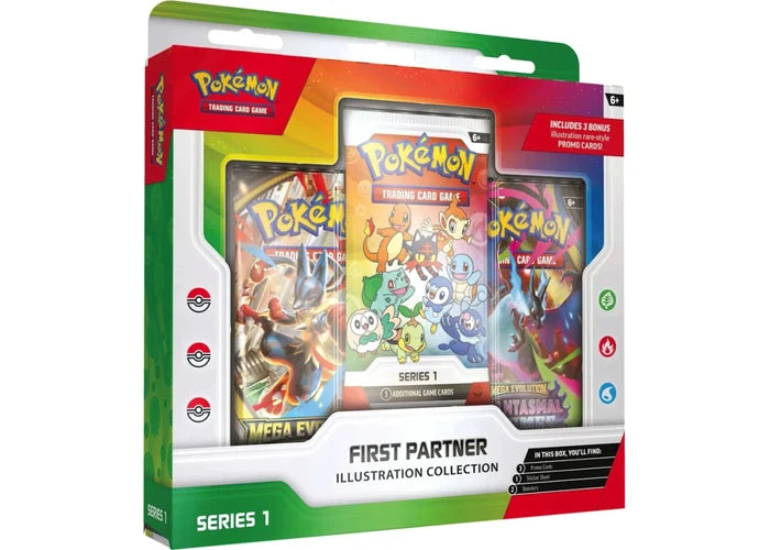 2026 Pokémon First Partner Illustration Collection Series 1 Box - Pokemon - Jawns on Fire Sneakers & Shoes