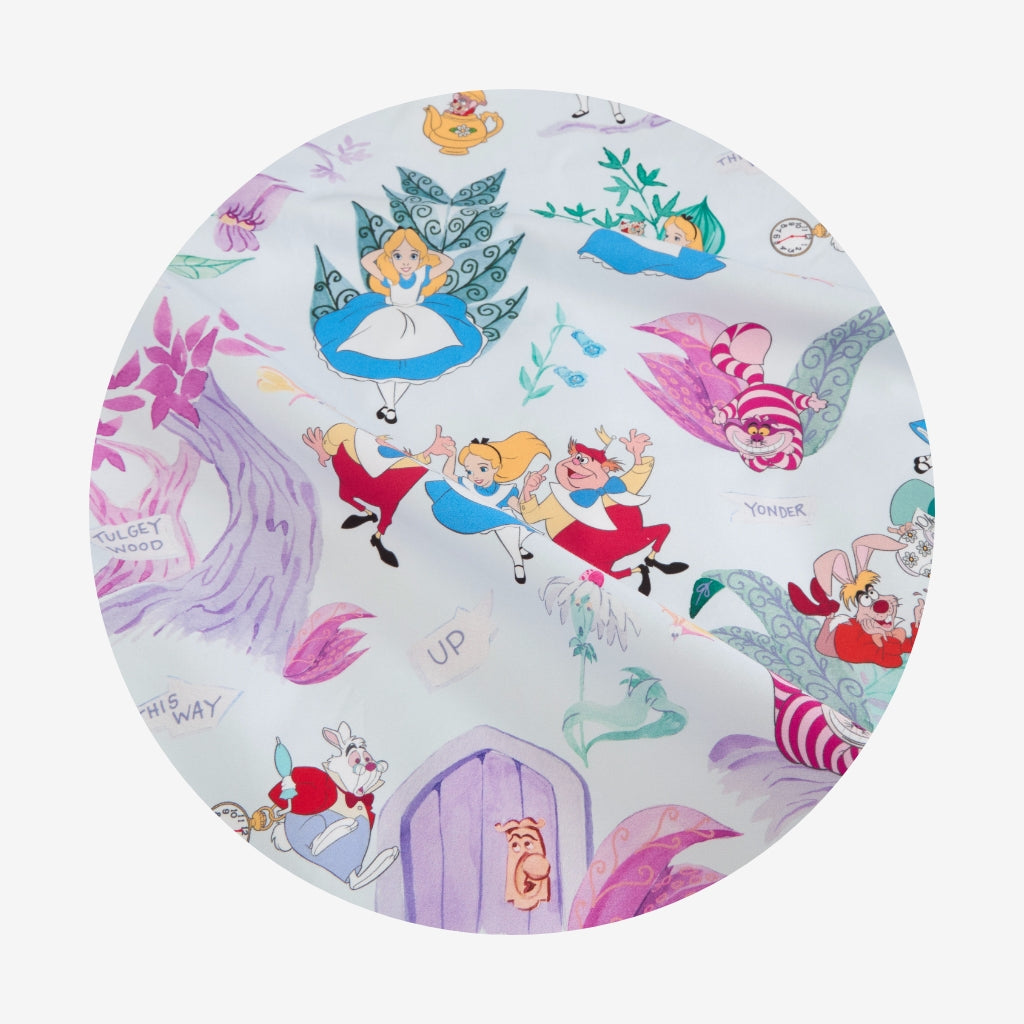 Disney Adventures in Wonderland Ruffled Euro Sham