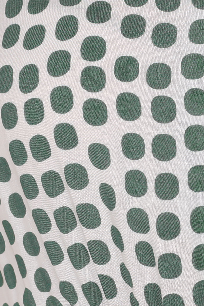 Derla Maxi Dress - V Neck Cap Sleeve Pull Tie Waist A Line Dress in Maryanne Print Green