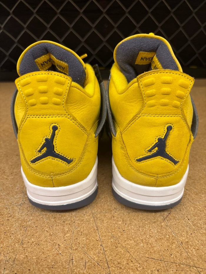 Air Jordan 4 Retro Yellow & Black 'Thunder' 2023 Men 9 Used - Sneakers - Jawns on Fire Sneakers & Shoes
