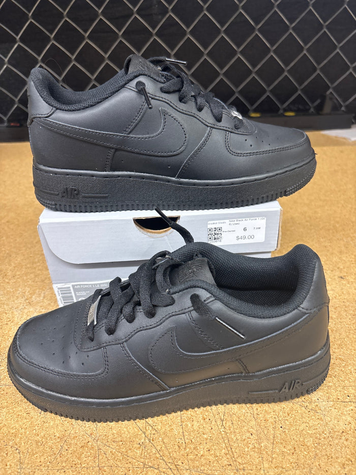 Nike Black Air Force 1 GS 6 Used