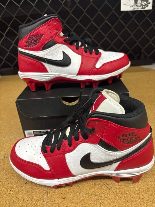 Jordan 1 Bred Cleat Men 7.5 Used - Sneakers - Jawns on Fire Sneakers & Shoes