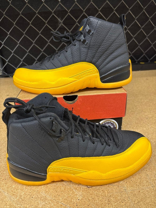 Jordan 12 Black University Gold Mens 8 Used - Sneakers - Jawns on Fire Sneakers & Shoes