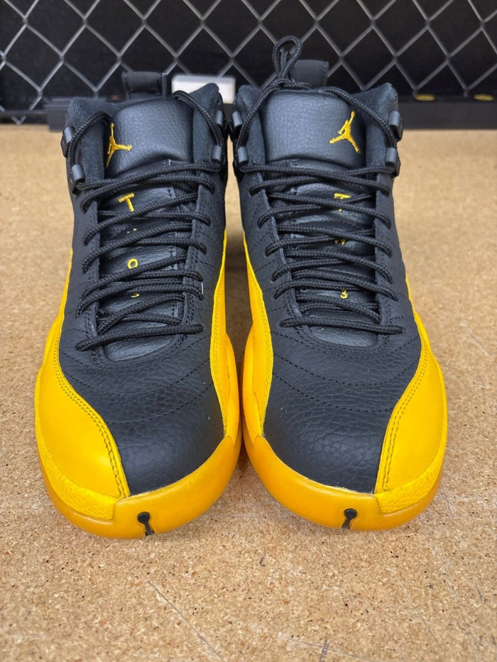 Jordan 12 Black University Gold Mens 8 Used - Sneakers - Jawns on Fire Sneakers & Shoes