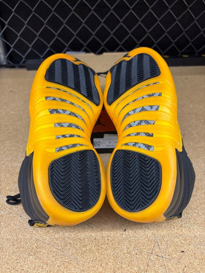 Jordan 12 Black University Gold Mens 8 Used - Sneakers - Jawns on Fire Sneakers & Shoes