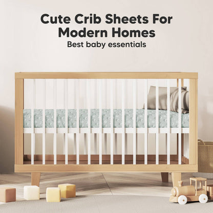 2-pack Organic Cotton Fitted Crib Sheet - Daisies