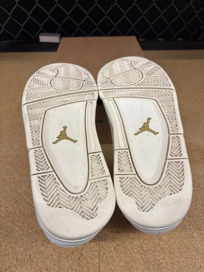 Jordan 4 Metallic Gold Men 9.5 Used - Rep Box - Sneakers - Jawns on Fire Sneakers & Shoes