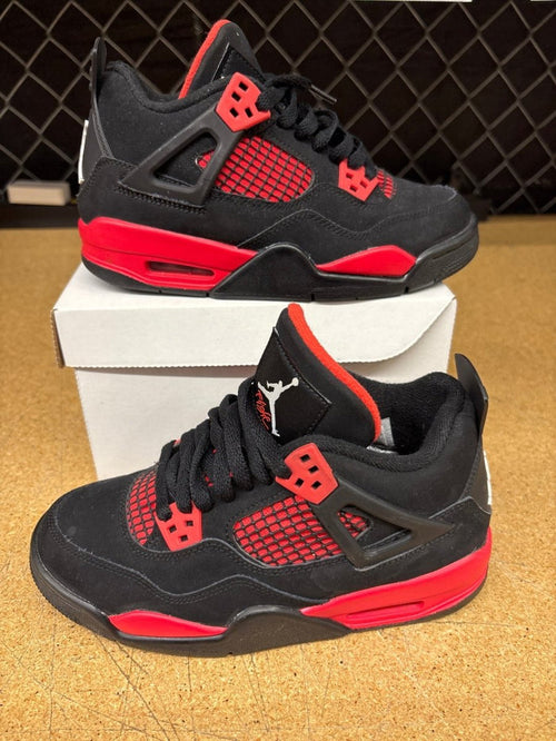 Jordan 4 Red Thunder GS 3.5 Used - No Box - Sneakers - Jawns on Fire Sneakers & Shoes