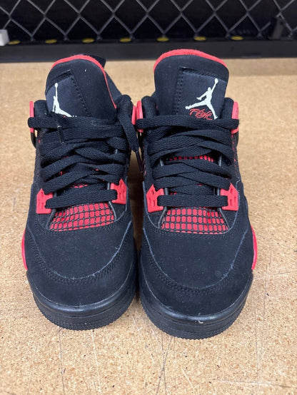 Jordan 4 Red Thunder GS 3.5 Used - No Box - Sneakers - Jawns on Fire Sneakers & Shoes