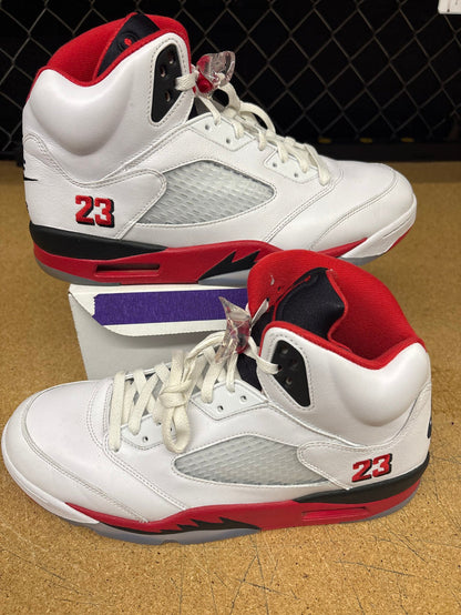 Jordan 5 Fire Red Men 13 Used No Box