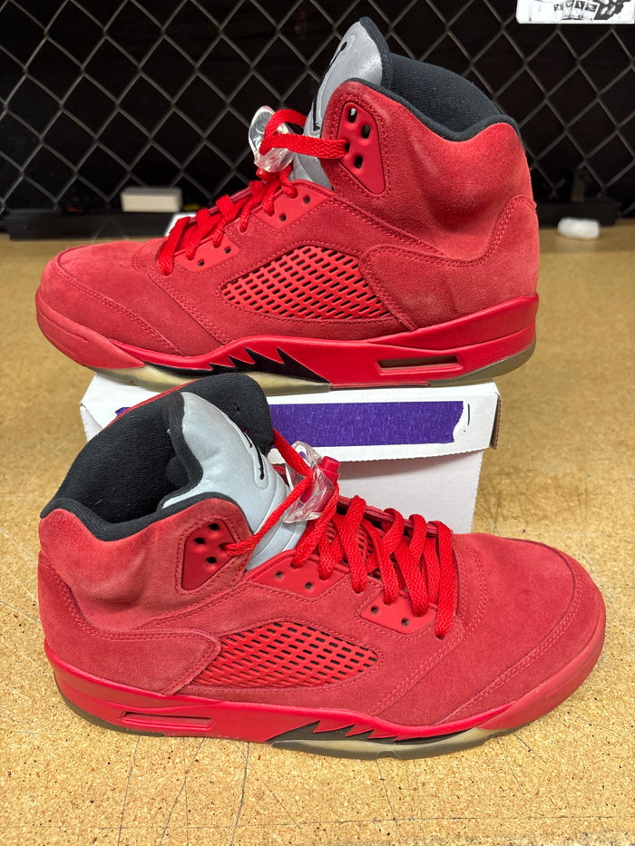Jordan 5 Retro Red Suede Men 9.5 Used - No Box