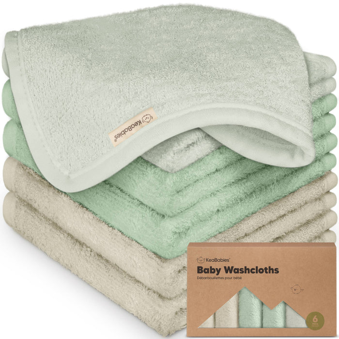 6-Pack Baby Wash Cloths - Hills