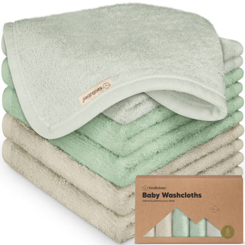 6-Pack Baby Wash Cloths - Hills