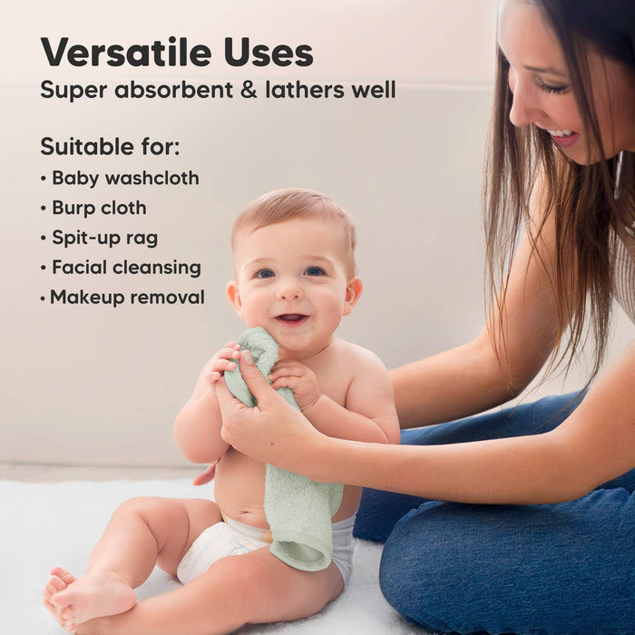 6-Pack Baby Wash Cloths - Hills