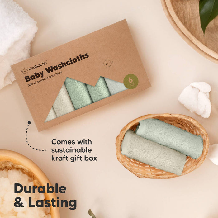 6-Pack Baby Wash Cloths - Hills
