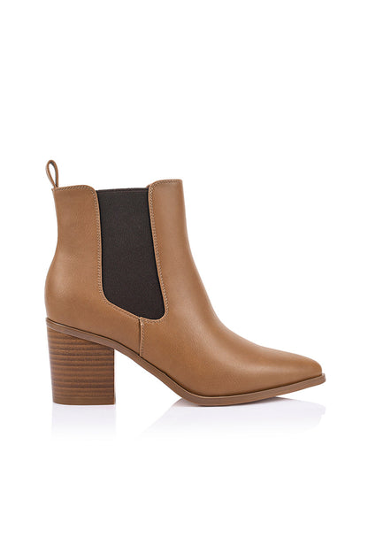 Abbie Chelsea Ankle Boots - Tan