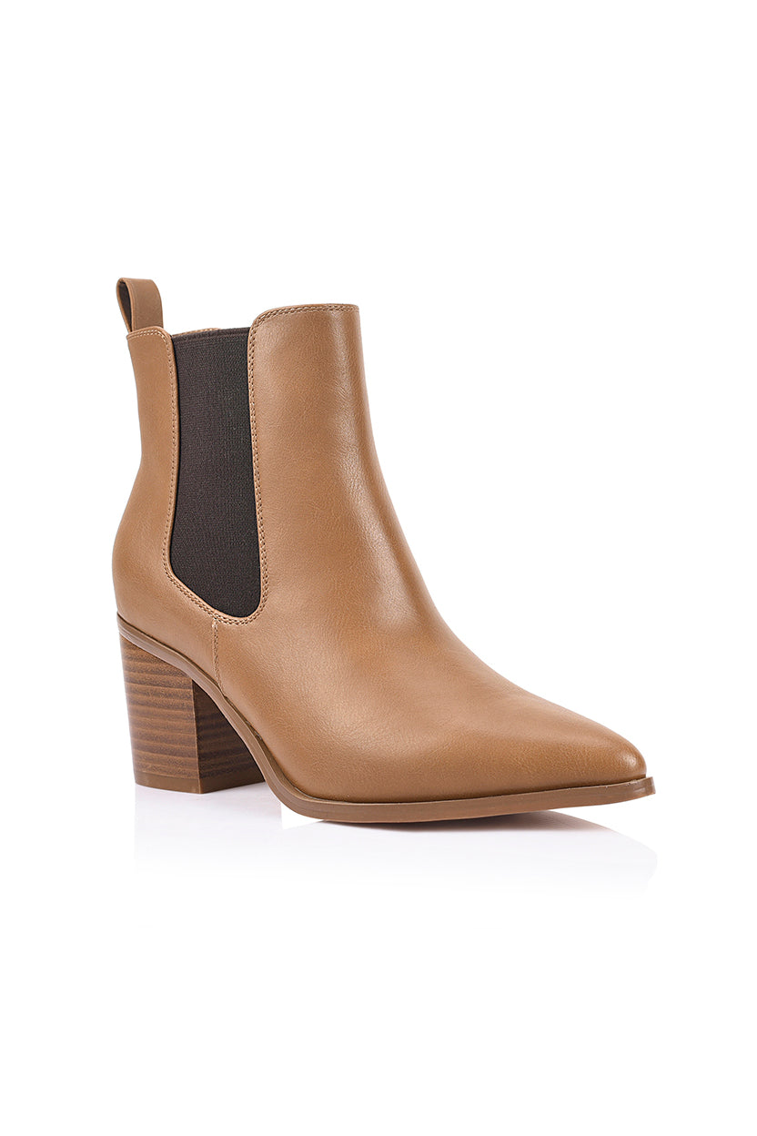 Abbie Chelsea Ankle Boots - Tan
