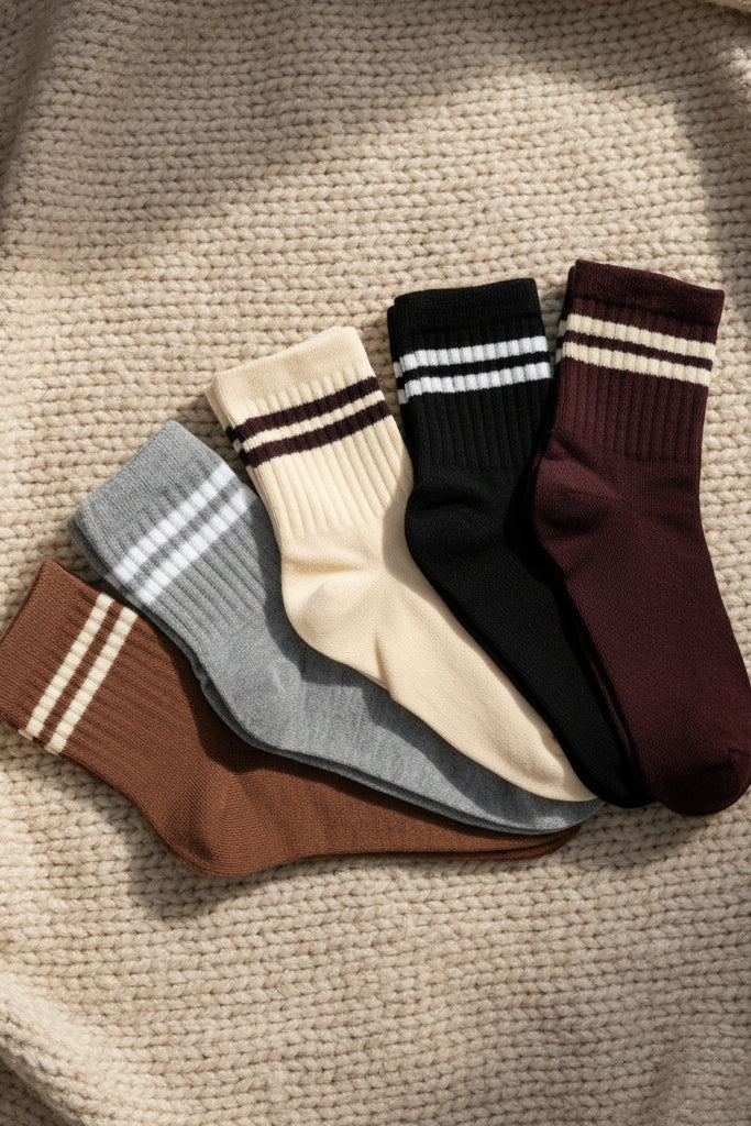 Ace Crew Socks 5 Pack - Neutral