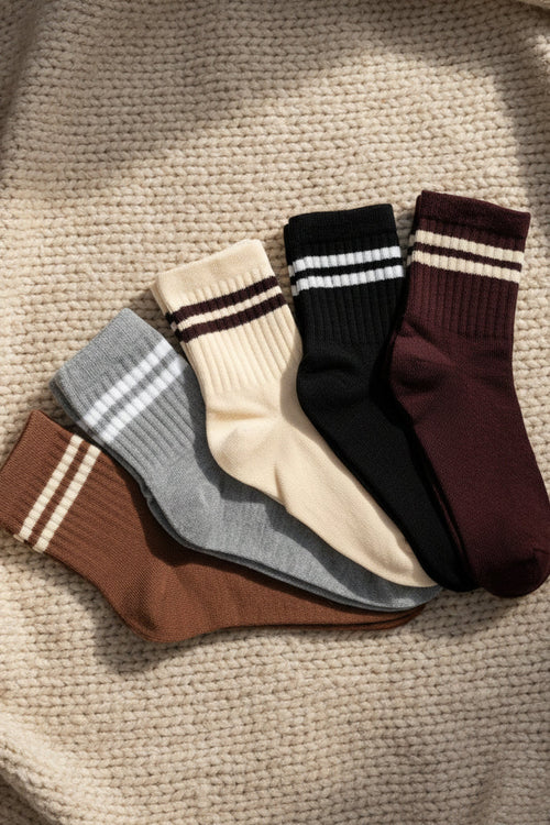 Ace Crew Socks 5 Pack - Neutral