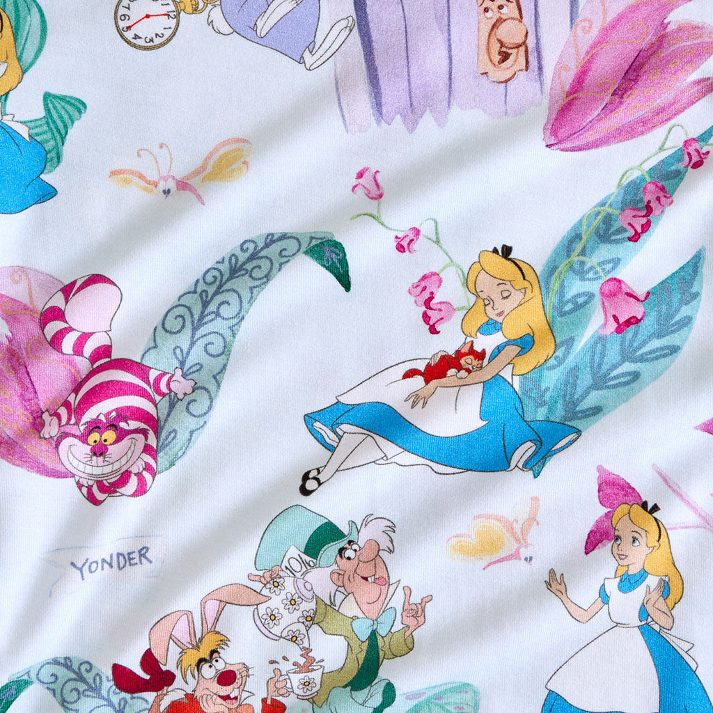 Disney Adventures in Wonderland French Terry Ruffled Zippered Hoodie