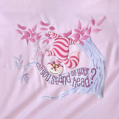Disney Cheshire Grin Ruffled Graphic Tee