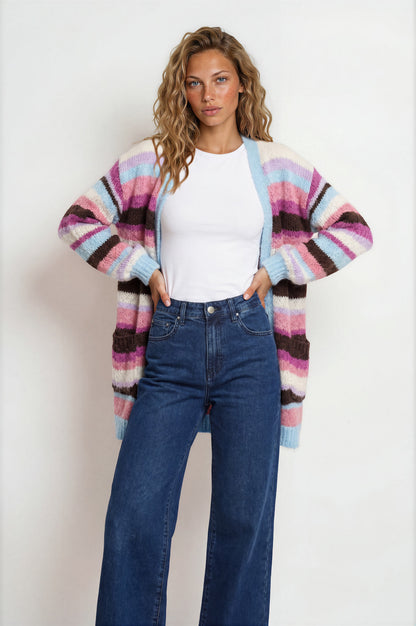Jesse Jeans - High Waisted Wide Leg Jeans in Dark Denim