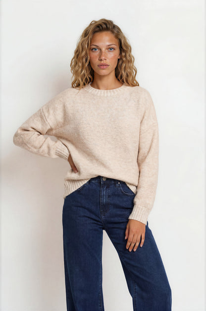Jesse Jeans - High Waisted Wide Leg Jeans in Dark Denim