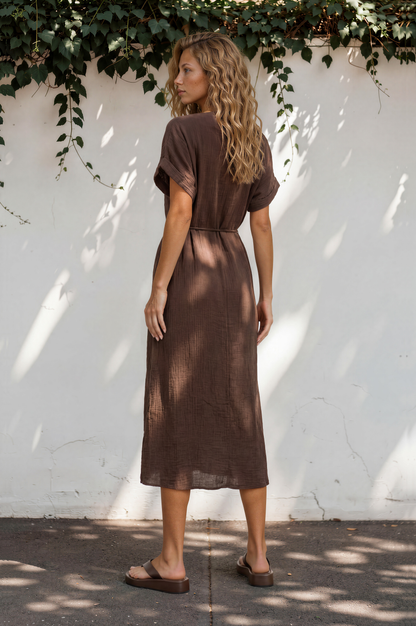 Bouncer II Flatform Thongs - Chocolate Brown