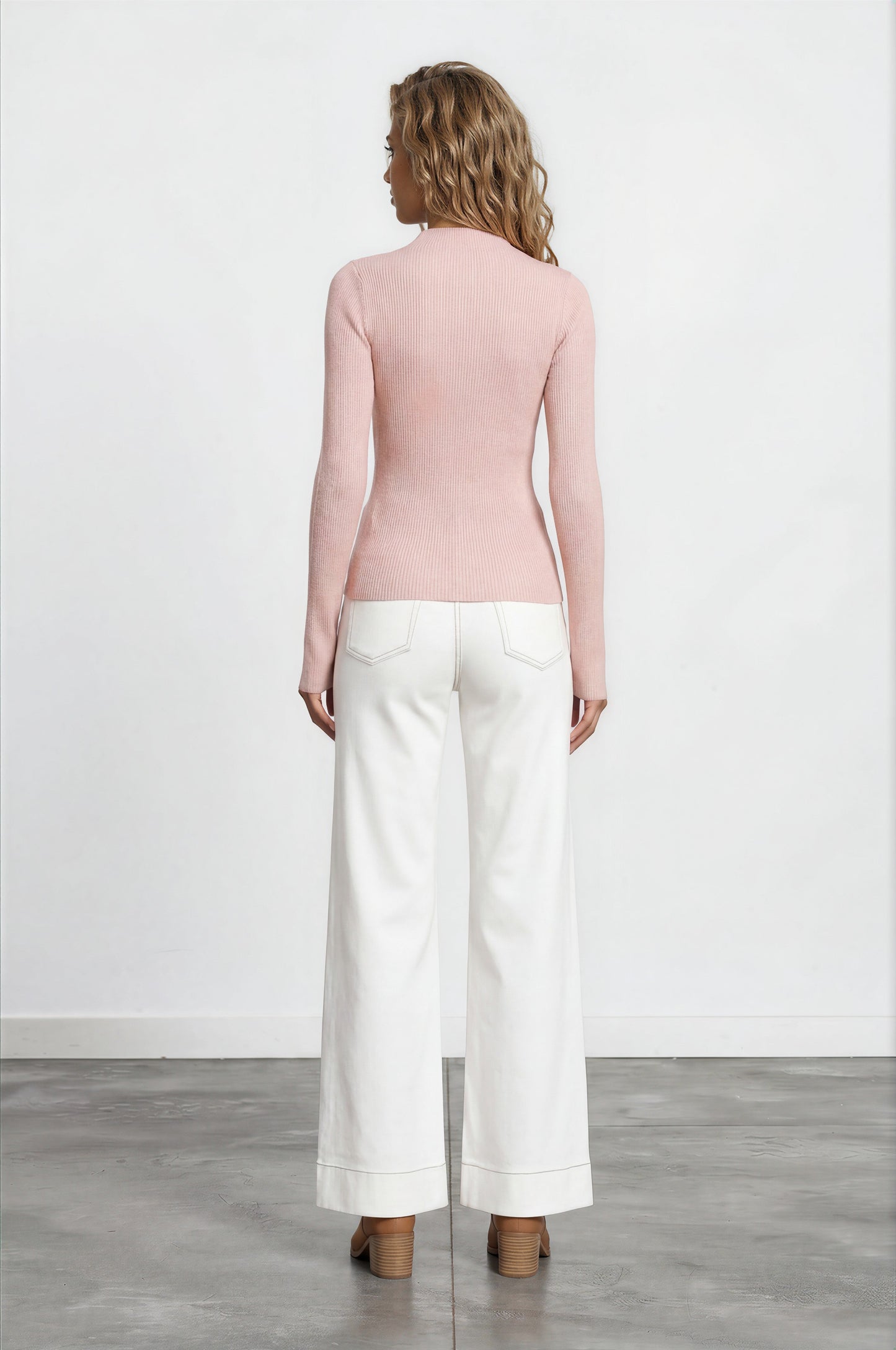 Cindy Wide Leg Jeans in White