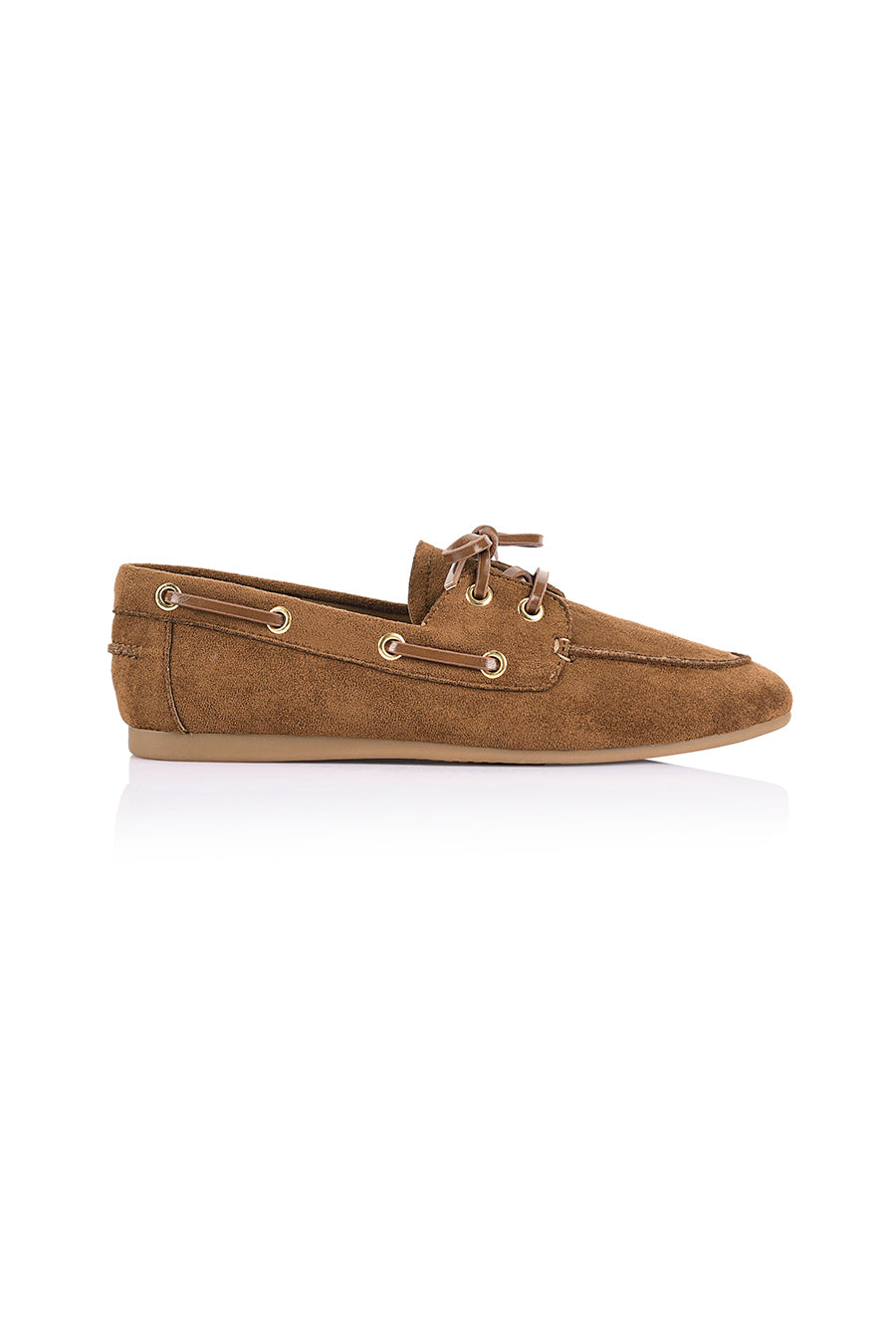 Brody Boat Shoes - Chestnut Tan Micro