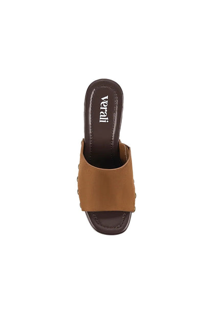 Frankie Clogs - Chestnut Tan Micro
