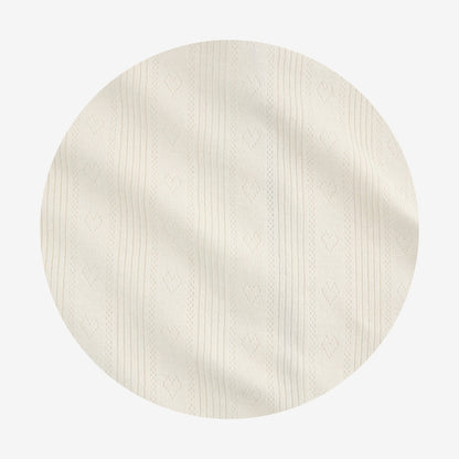 Ivory Hattie Pointelle Picot Cardigan