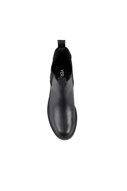 Jace Chelsea Combat Boots - Black Smooth