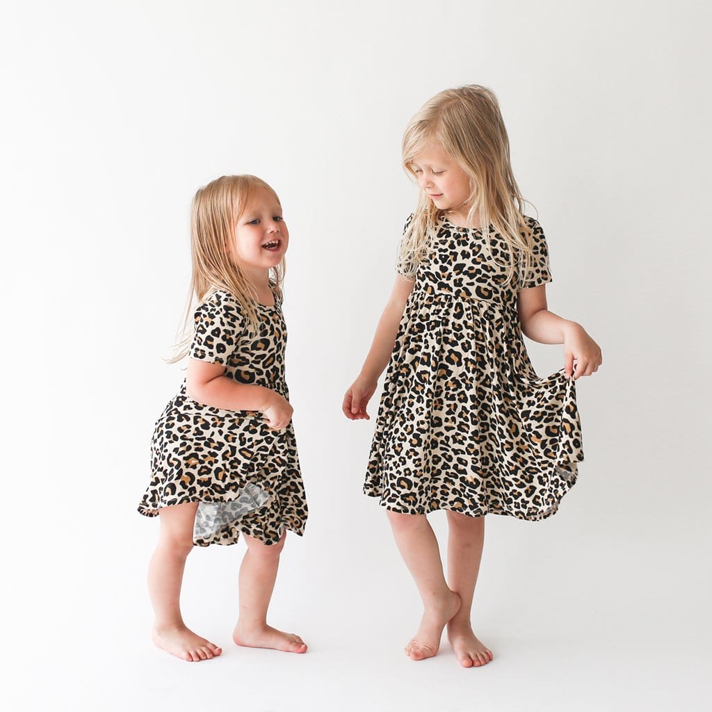 Lana Leopard Tan Twirl Dress