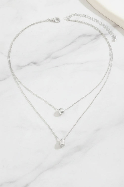 Larna Layered Necklace - Silver