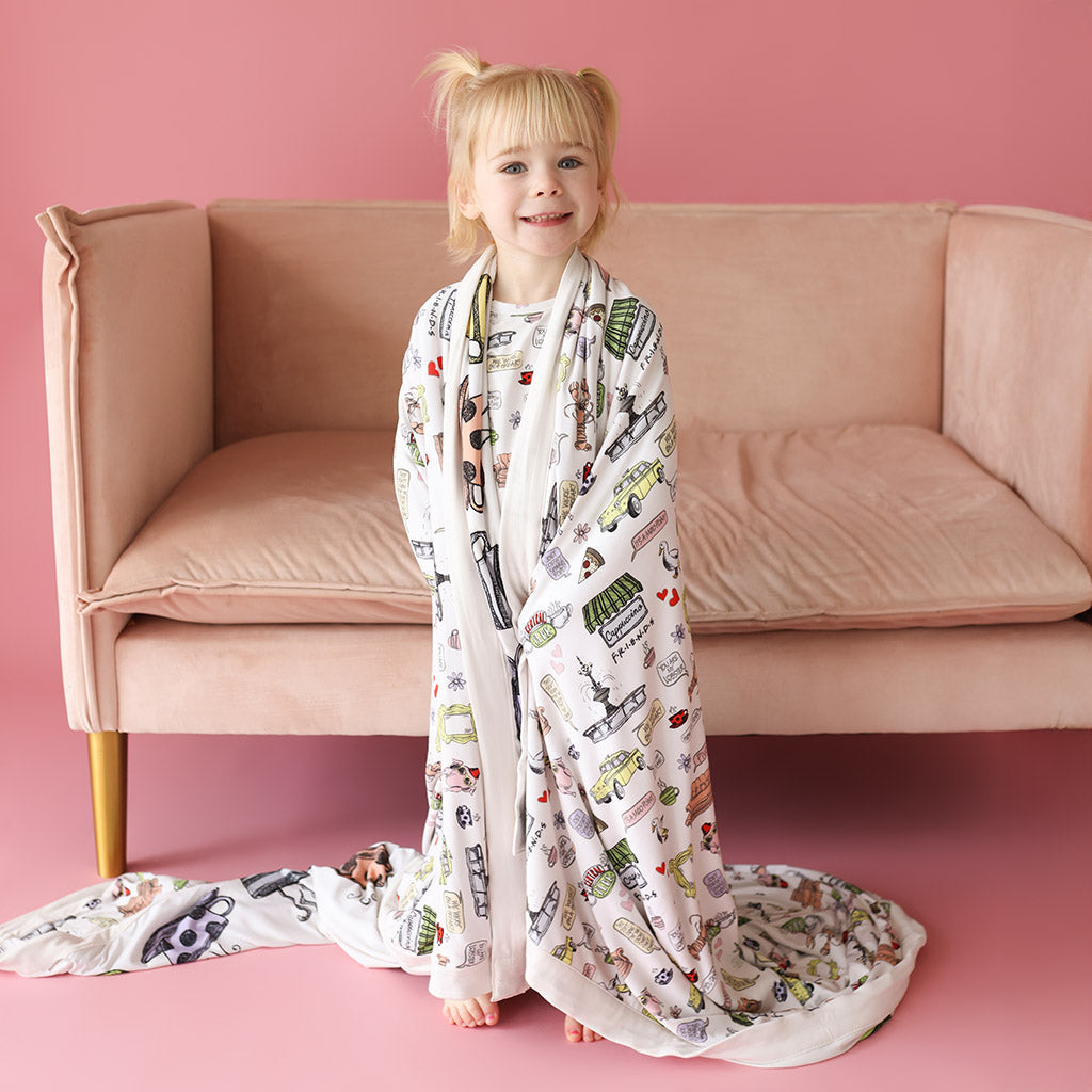 Friends & Orange Couch Luxe Patoo® Blanket