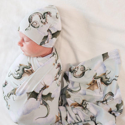 Percy Swaddle Beanie Set