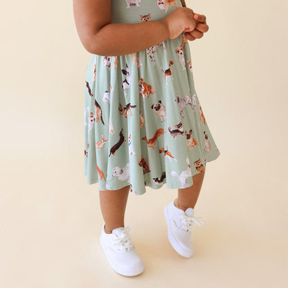 Posh Puppies Short Sleeve Twirl Dress