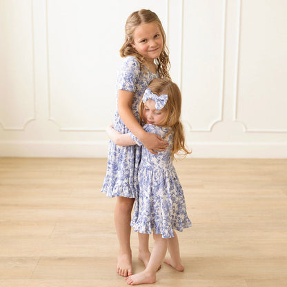 Briar Short Sleeve Ruffled Twirl Dress