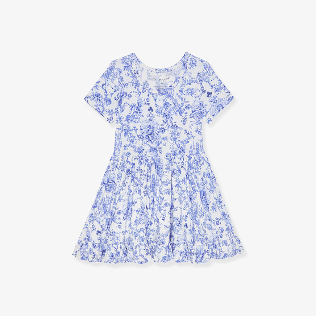 Briar Short Sleeve Ruffled Twirl Dress