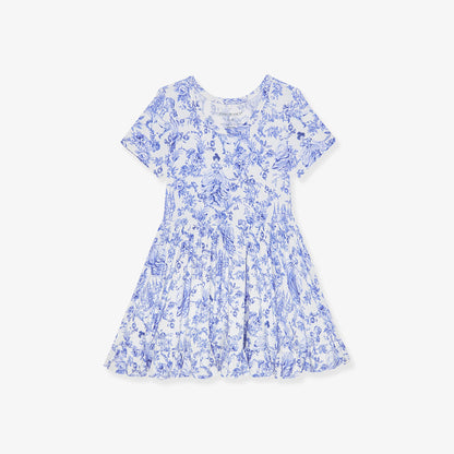 Briar Short Sleeve Ruffled Twirl Dress