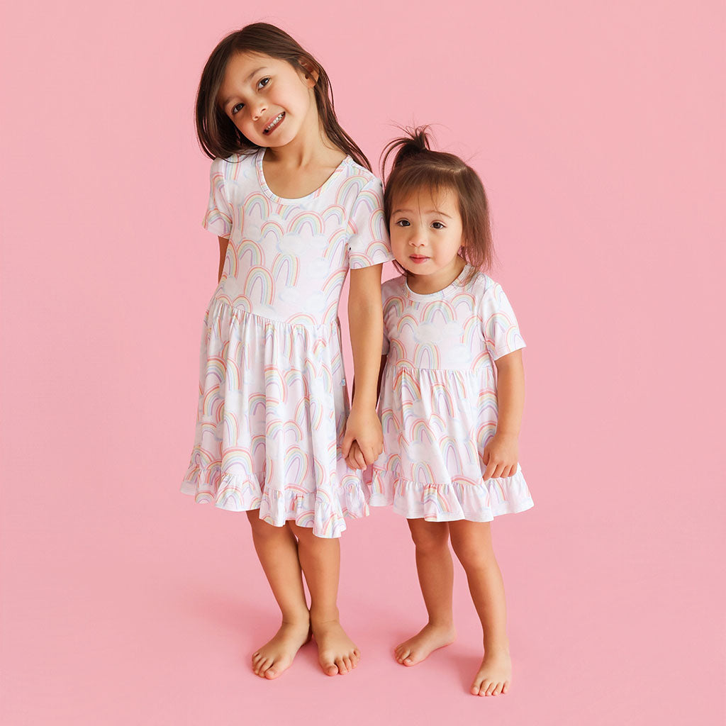 April Ruffled Twirl Dress