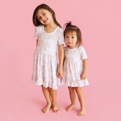 April Ruffled Twirl Dress