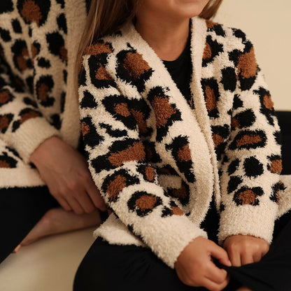 Lana Leopard Tan Cuddle Cardigan