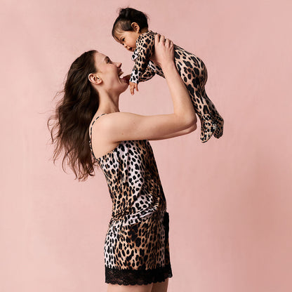 Loretta Leopard Women's Lace Cami