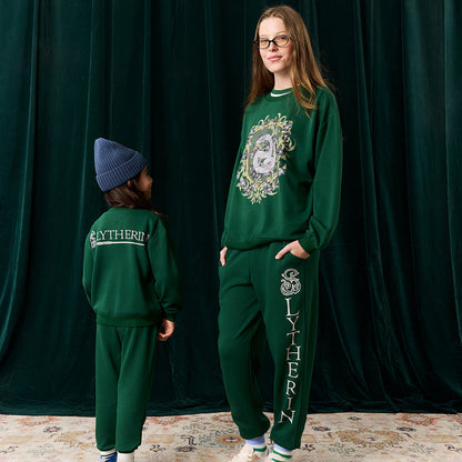 Slytherin Varsity League Fleece Sweatshirt Jogger Set
