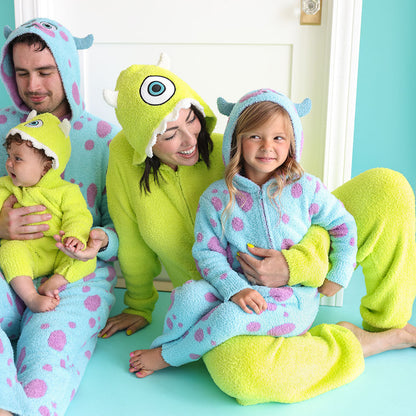 Disney Monsters, Inc. Mike Wazowski Unisex Adult Cuddle Jumpsuit