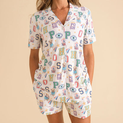 Brooke Women's Luxe Pajama Short Set