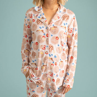 Pancakes Women's Luxe Pajama Pant Set