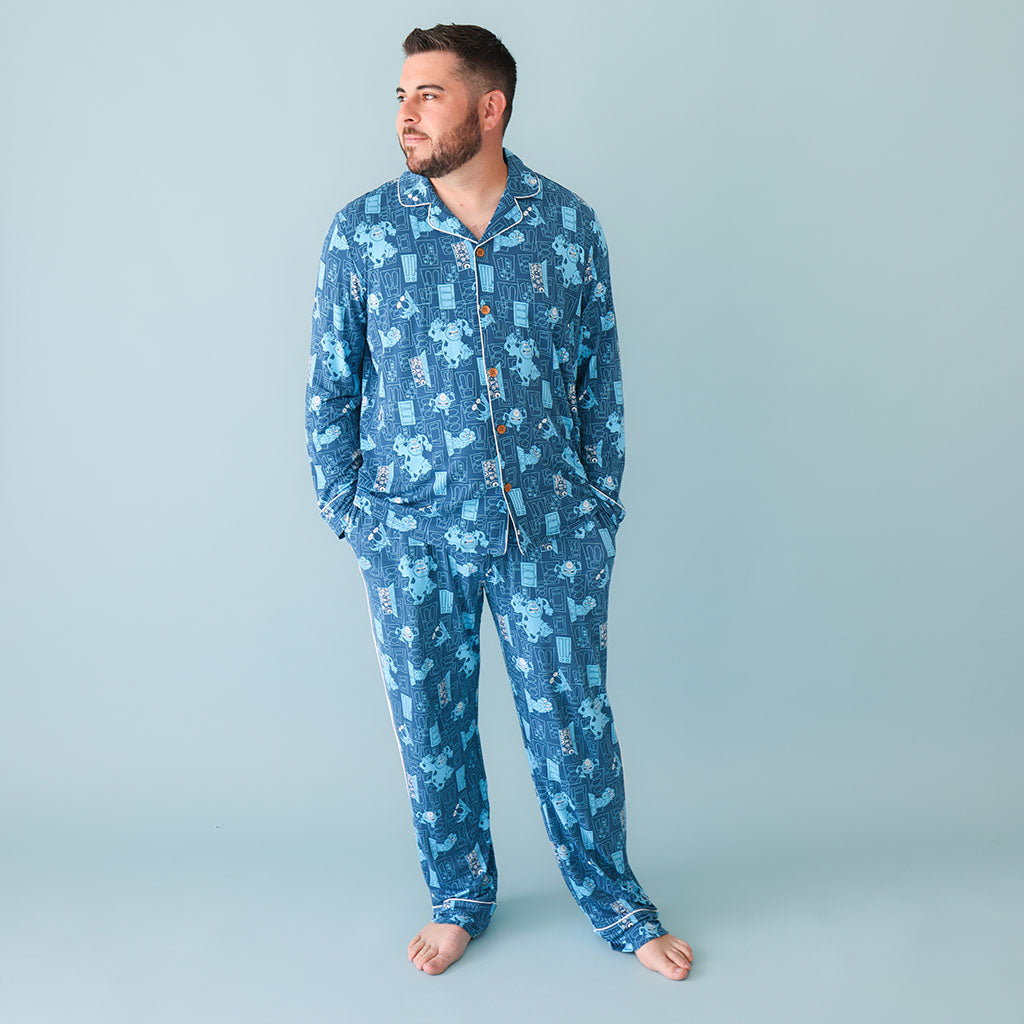 Disney Monster Glow Men's Luxe Pajama Pant Set